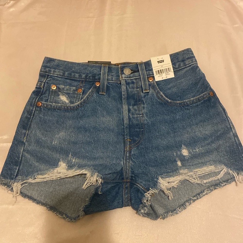 Levi’s 501 Denim Shorts. Brand new with tags. Size 24